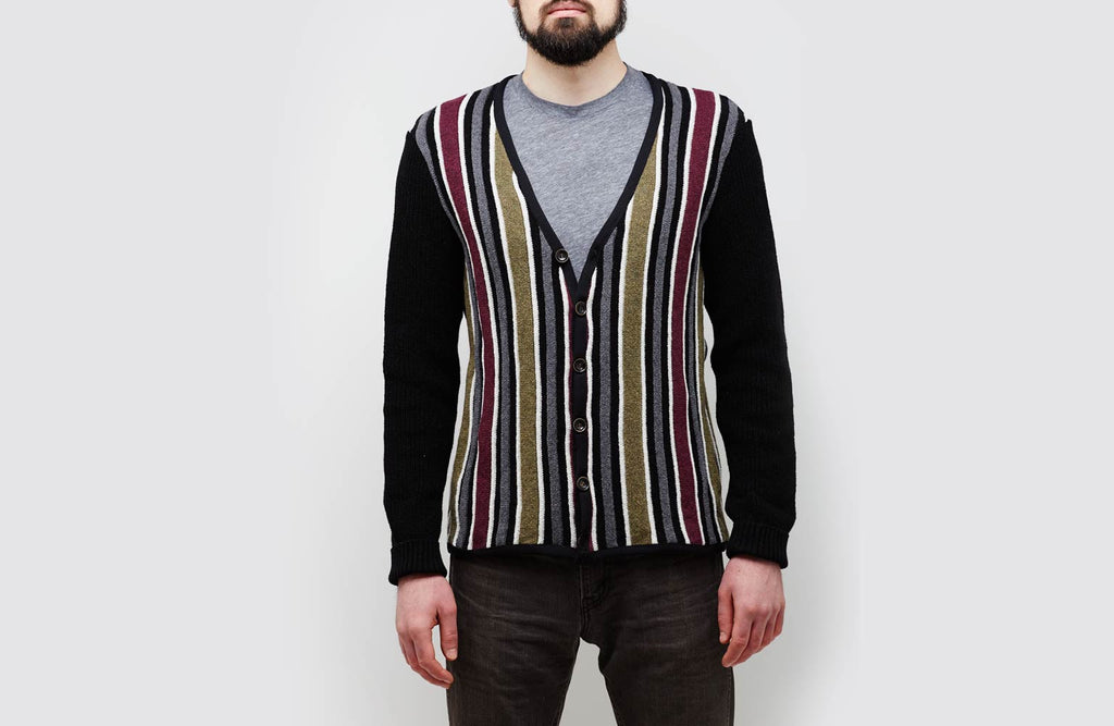 Vertical Stripe Cardigan